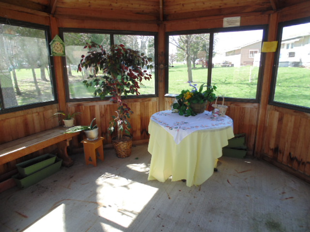 Inside picture of the Gazebo